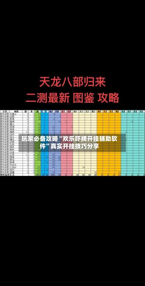 玩家必备攻略“欢乐吓牌开挂辅助软件”真实开挂技巧分享-第1张图片