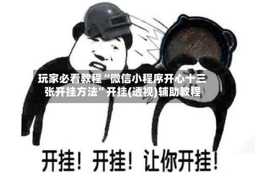 玩家必看教程“微信小程序开心十三张开挂方法”开挂(透视)辅助教程-第3张图片