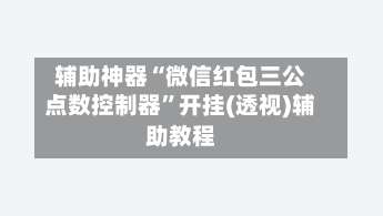 辅助神器“微信红包三公点数控制器”开挂(透视)辅助教程-第2张图片