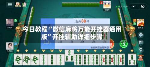 今日教程“微信麻将万能开挂器通用版”开挂辅助详细步骤-第3张图片