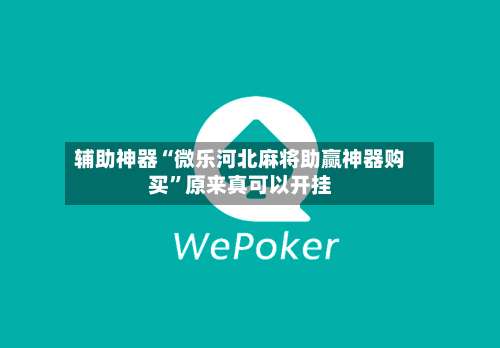 辅助神器“微乐河北麻将助赢神器购买	”原来真可以开挂-第2张图片