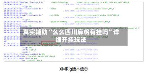 真实辅助“么么四川麻将有挂吗	”详细开挂玩法-第1张图片