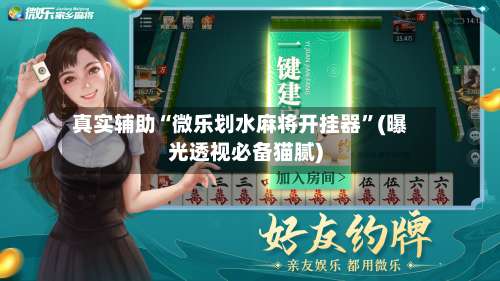 真实辅助“微乐划水麻将开挂器”(曝光透视必备猫腻)-第2张图片