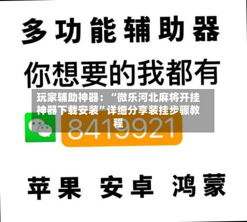 玩家辅助神器：“微乐河北麻将开挂神器下载安装”详细分享装挂步骤教程-第2张图片