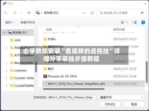 必学教你安装“看底牌的透视挂”详细分享装挂步骤教程-第1张图片
