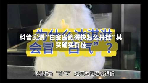 科普实测“白金岛跑得快怎么开挂	”其实确实有挂-第2张图片