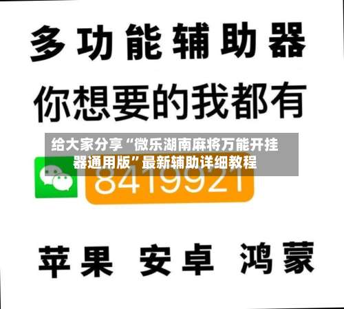 给大家分享“微乐湖南麻将万能开挂器通用版”最新辅助详细教程-第2张图片