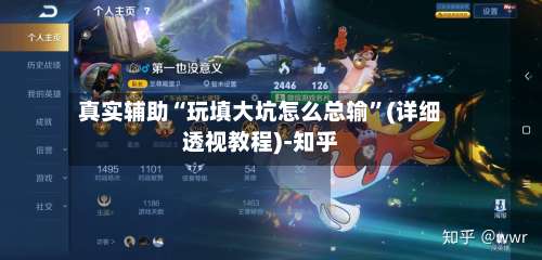 真实辅助“玩填大坑怎么总输”(详细透视教程)-知乎-第2张图片