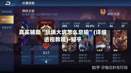 真实辅助“玩填大坑怎么总输	”(详细透视教程)-知乎-第3张图片