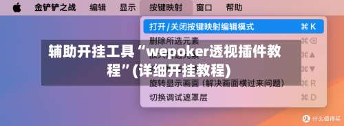 辅助开挂工具“wepoker透视插件教程”(详细开挂教程)-第1张图片