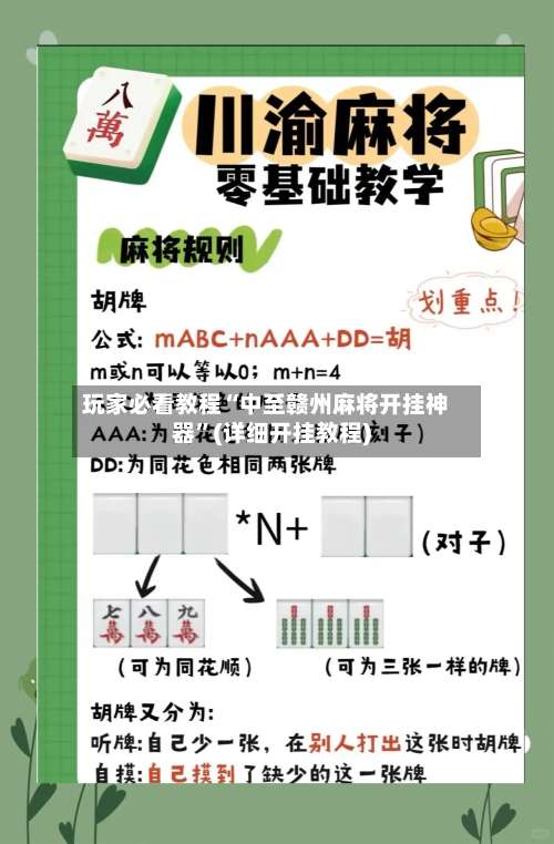 玩家必看教程“中至赣州麻将开挂神器”(详细开挂教程)-第3张图片