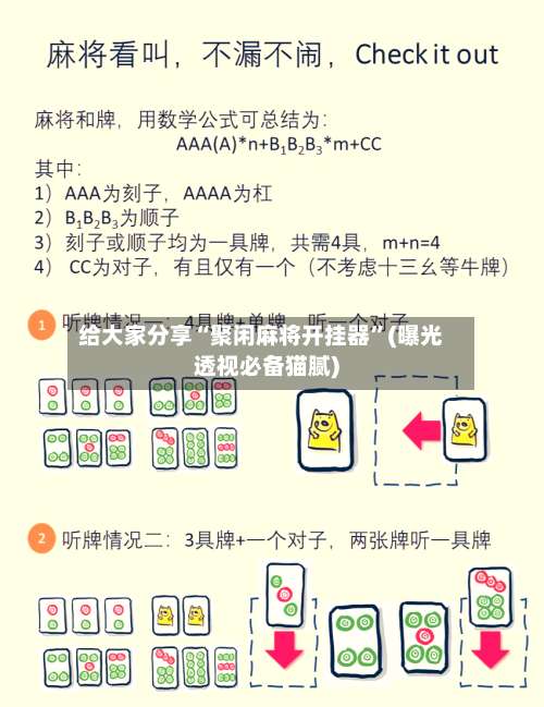给大家分享“聚闲麻将开挂器”(曝光透视必备猫腻)-第1张图片