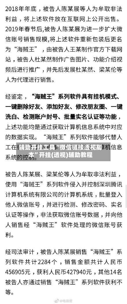 辅助开挂工具“微信链接透视脚本”开挂(透视)辅助教程-第2张图片