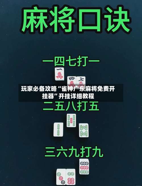 玩家必备攻略“雀神广东麻将免费开挂器	”开挂详细教程-第2张图片