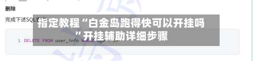 指定教程“白金岛跑得快可以开挂吗”开挂辅助详细步骤-第3张图片
