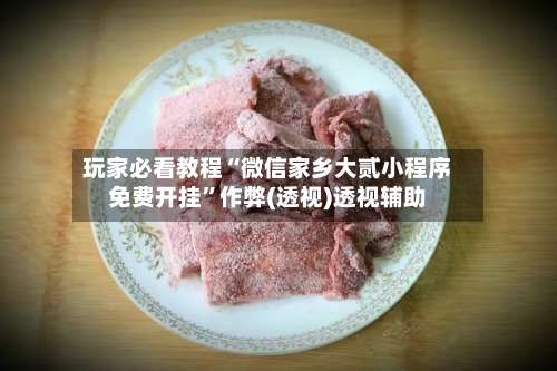 玩家必看教程“微信家乡大贰小程序免费开挂”作弊(透视)透视辅助-第3张图片
