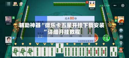 辅助神器“微乐卡五星开挂下载安装	”详细开挂教程-第2张图片