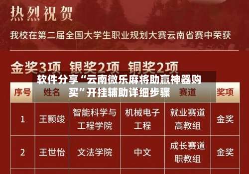 软件分享“云南微乐麻将助赢神器购买”开挂辅助详细步骤-第1张图片