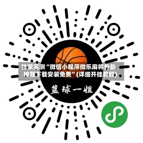 独家实测“微信小程序微乐麻将外卦神器下载安装免费”(详细开挂教程)-第1张图片