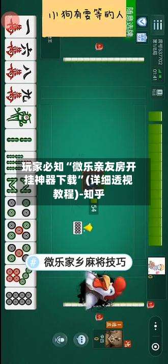 玩家必知“微乐亲友房开挂神器下载”(详细透视教程)-知乎-第2张图片