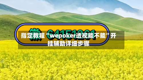 指定教程“wepoker透视能不能”开挂辅助详细步骤-第1张图片