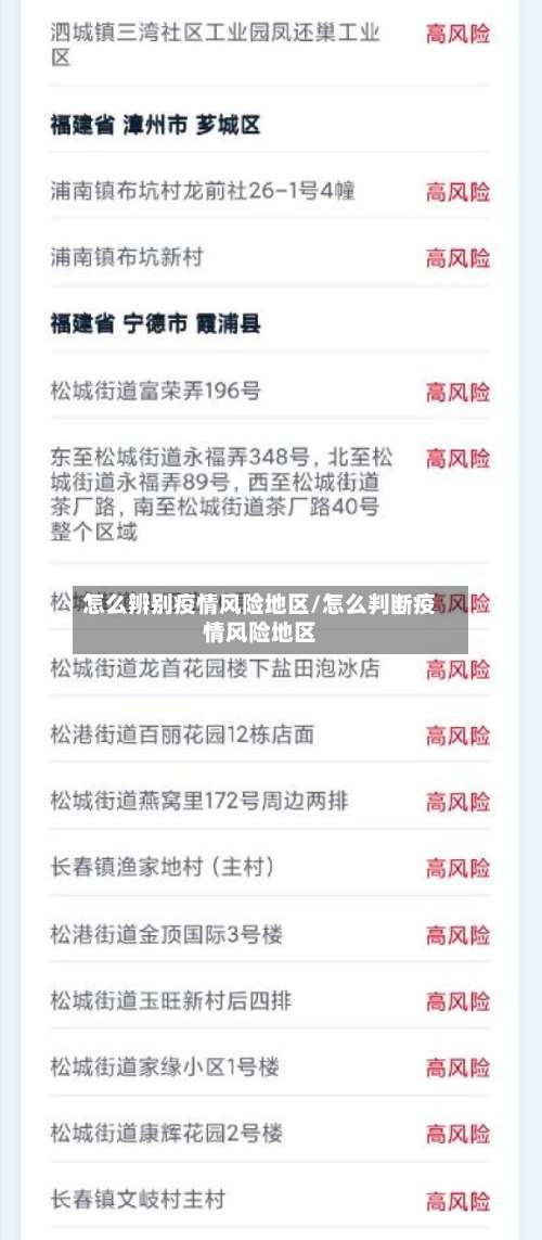 怎么辨别疫情风险地区/怎么判断疫情风险地区-第3张图片