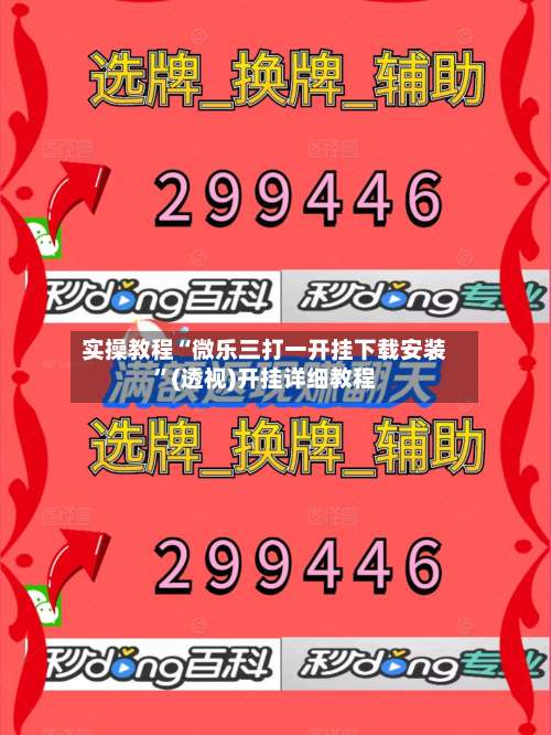 实操教程“微乐三打一开挂下载安装”(透视)开挂详细教程-第3张图片