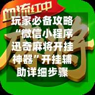 玩家必备攻略“微信小程序迅奇麻将开挂神器”开挂辅助详细步骤-第2张图片