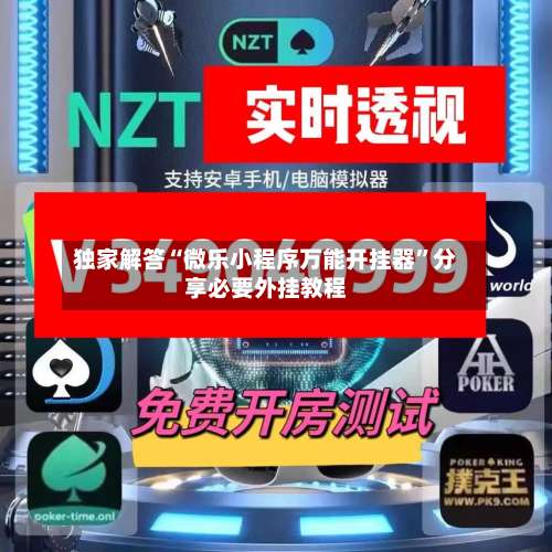 独家解答“微乐小程序万能开挂器”分享必要外挂教程-第2张图片