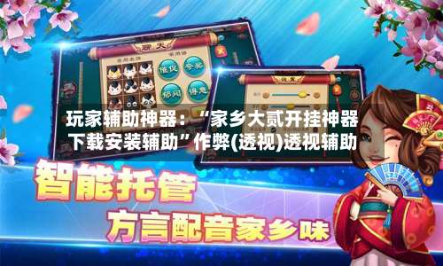 玩家辅助神器：“家乡大贰开挂神器下载安装辅助”作弊(透视)透视辅助-第2张图片