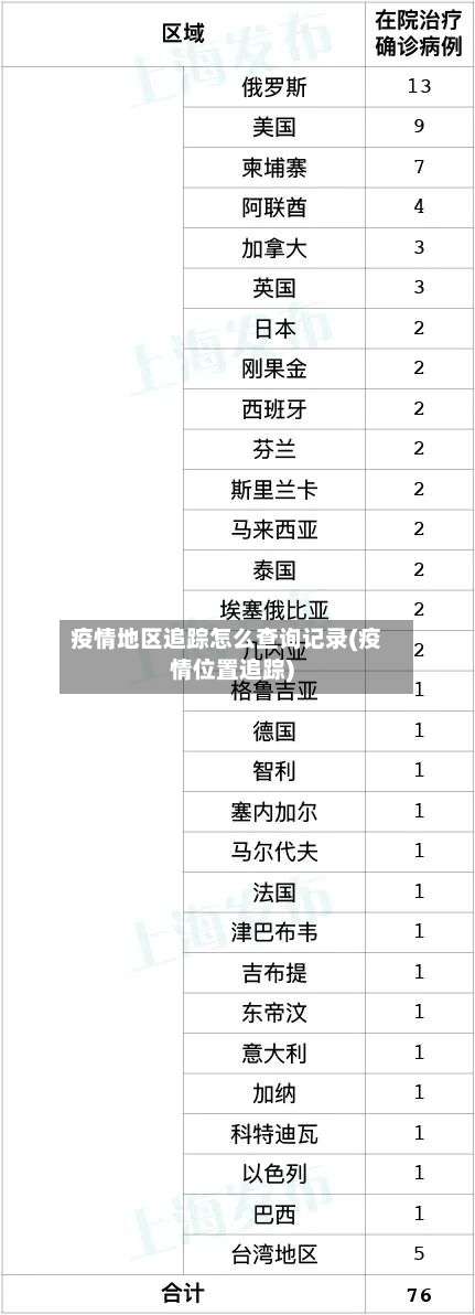 疫情地区追踪怎么查询记录(疫情位置追踪)-第2张图片