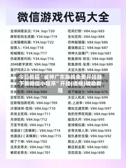 今日教程“雀神广东麻将免费开挂器下载微信小程序”开挂(透视)辅助教程-第2张图片