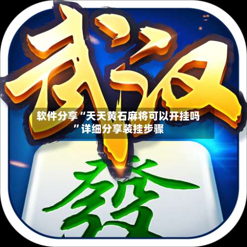 软件分享“天天黄石麻将可以开挂吗”详细分享装挂步骤-第1张图片