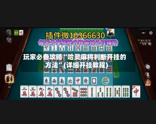 玩家必备攻略“哈灵麻将判断开挂的方法”(详细开挂教程)-第3张图片