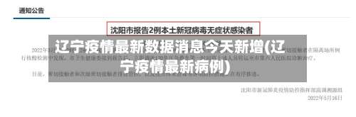 辽宁疫情最新数据消息今天新增(辽宁疫情最新病例)-第3张图片