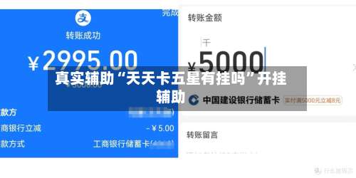 真实辅助“天天卡五星有挂吗	”开挂辅助-第1张图片