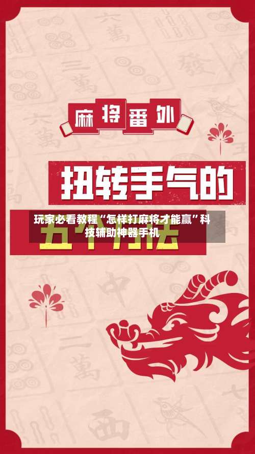 玩家必看教程“怎样打麻将才能赢	”科技辅助神器手机-第2张图片