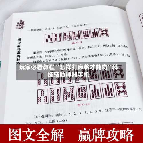 玩家必看教程“怎样打麻将才能赢”科技辅助神器手机-第1张图片