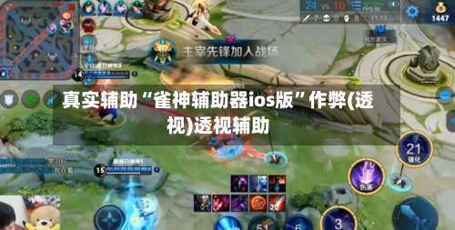 真实辅助“雀神辅助器ios版”作弊(透视)透视辅助-第1张图片