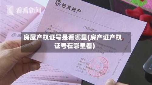 房屋产权证号是看哪里(房产证产权证号在哪里看)-第3张图片
