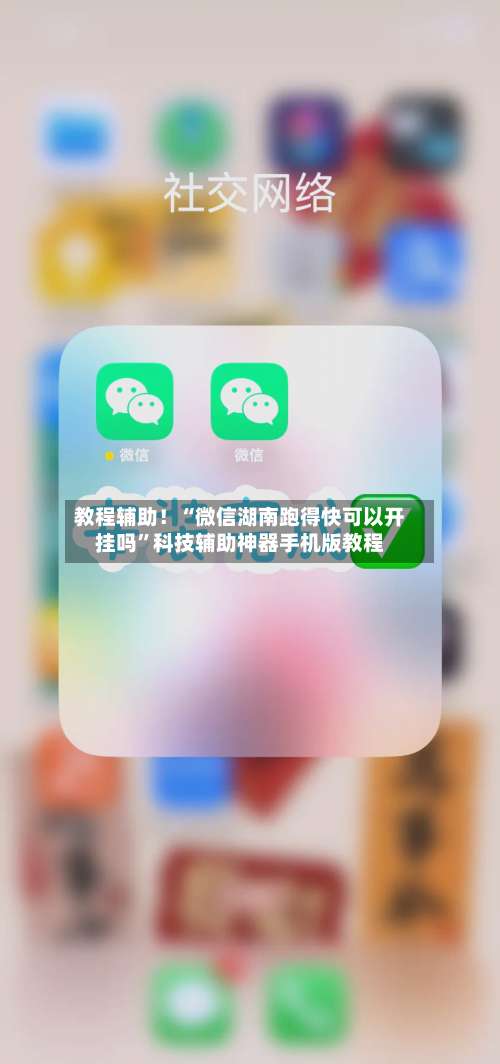 教程辅助！“微信湖南跑得快可以开挂吗”科技辅助神器手机版教程-第2张图片