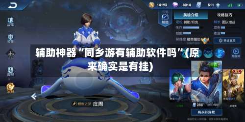 辅助神器“同乡游有辅助软件吗”(原来确实是有挂)-第1张图片