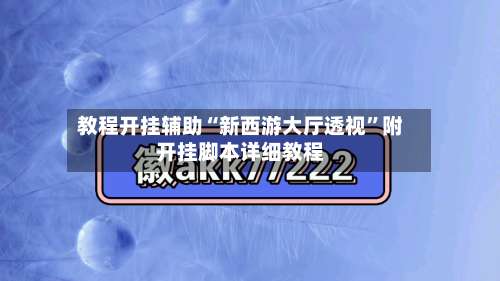 教程开挂辅助“新西游大厅透视	”附开挂脚本详细教程-第1张图片