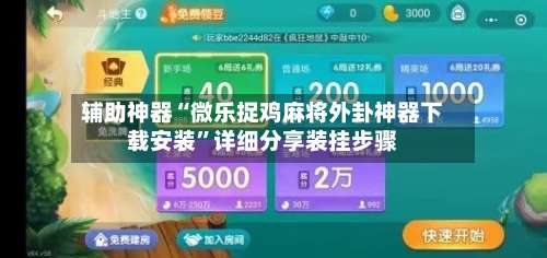 辅助神器“微乐捉鸡麻将外卦神器下载安装”详细分享装挂步骤-第2张图片