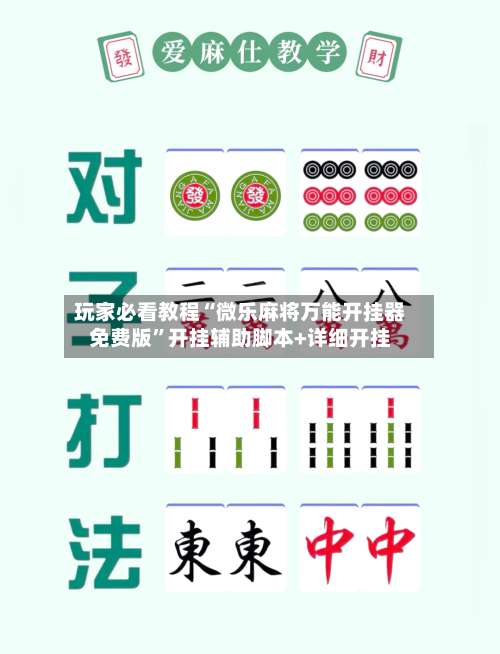 玩家必看教程“微乐麻将万能开挂器免费版”开挂辅助脚本+详细开挂-第2张图片