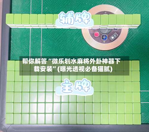 帮你解答“微乐划水麻将外卦神器下载安装	”(曝光透视必备猫腻)-第3张图片