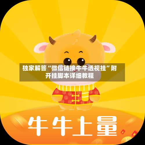 独家解答“微信链接牛牛透视挂”附开挂脚本详细教程-第3张图片