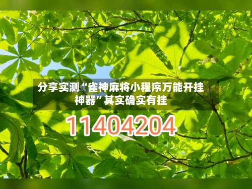 分享实测“雀神麻将小程序万能开挂神器”其实确实有挂-第1张图片