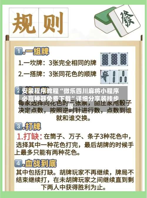 安装程序教程“微乐四川麻将小程序必赢神器免费下载”详细分享装挂步骤-第1张图片