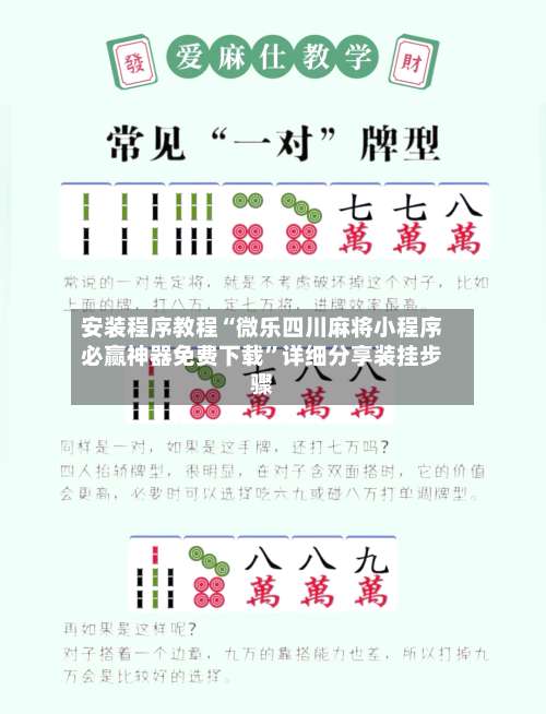 安装程序教程“微乐四川麻将小程序必赢神器免费下载	”详细分享装挂步骤-第2张图片
